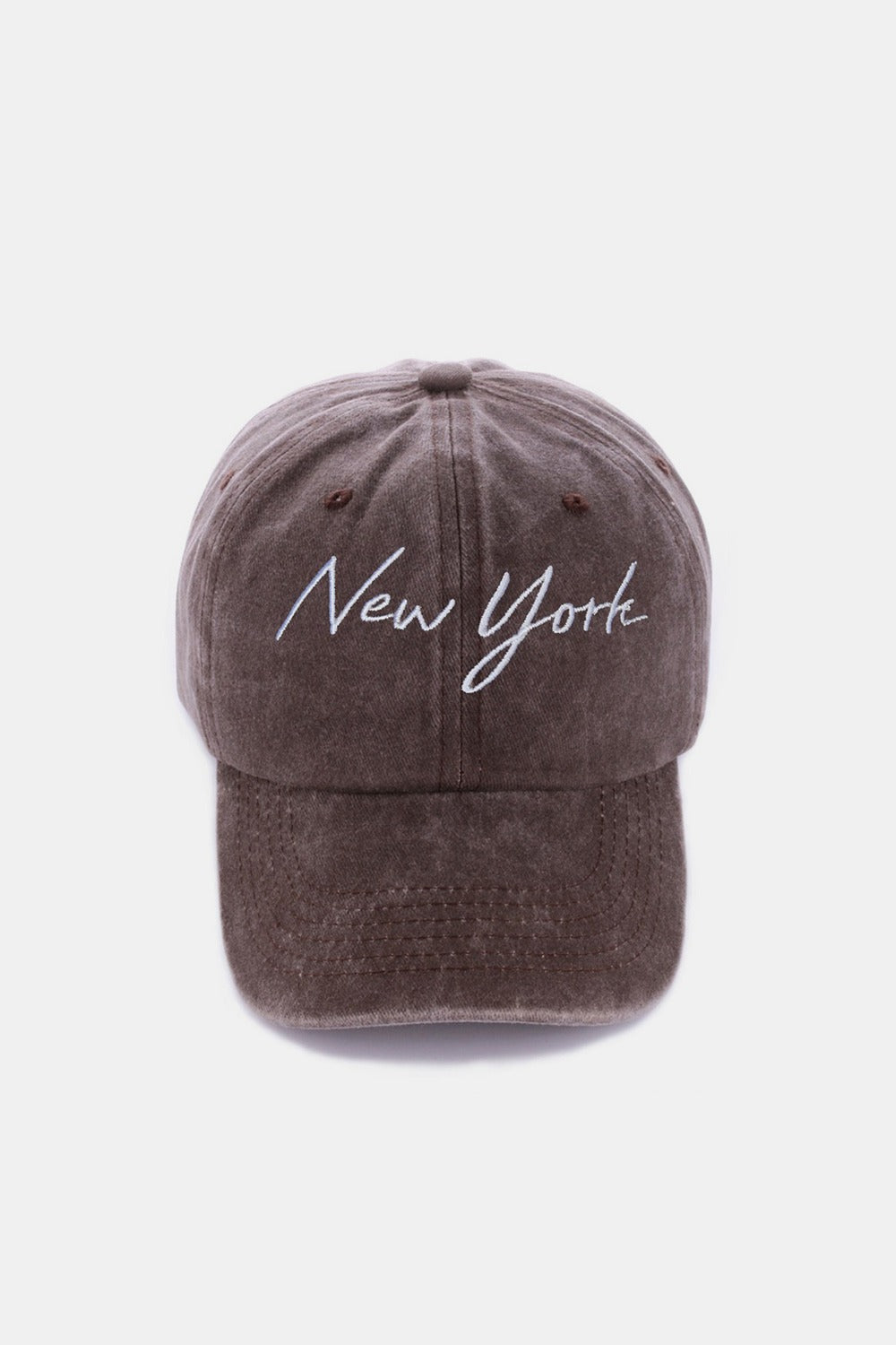 Zenana Washed Embroidered City (LA or New York) Baseball Cap