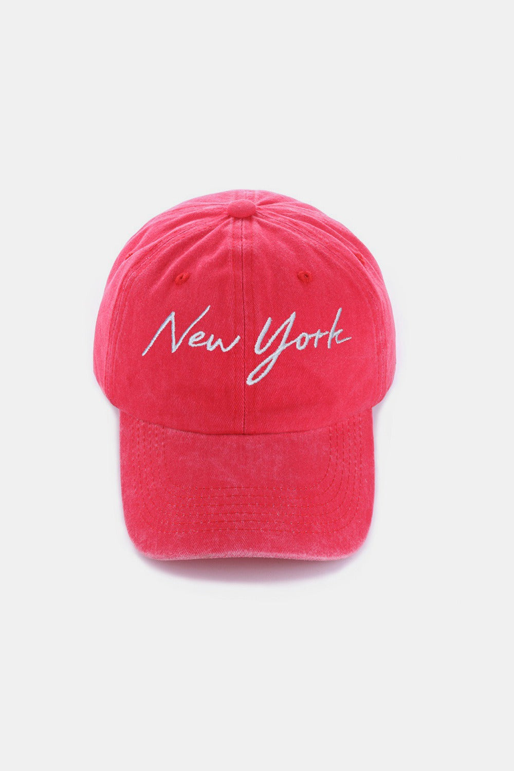 Zenana Washed Embroidered City (LA or New York) Baseball Cap
