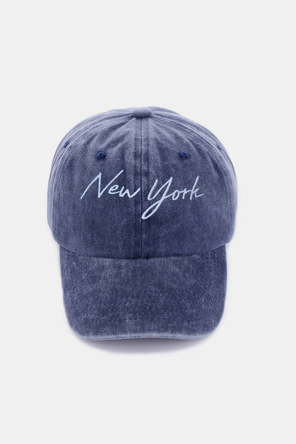 Zenana Washed Embroidered City (LA or New York) Baseball Cap