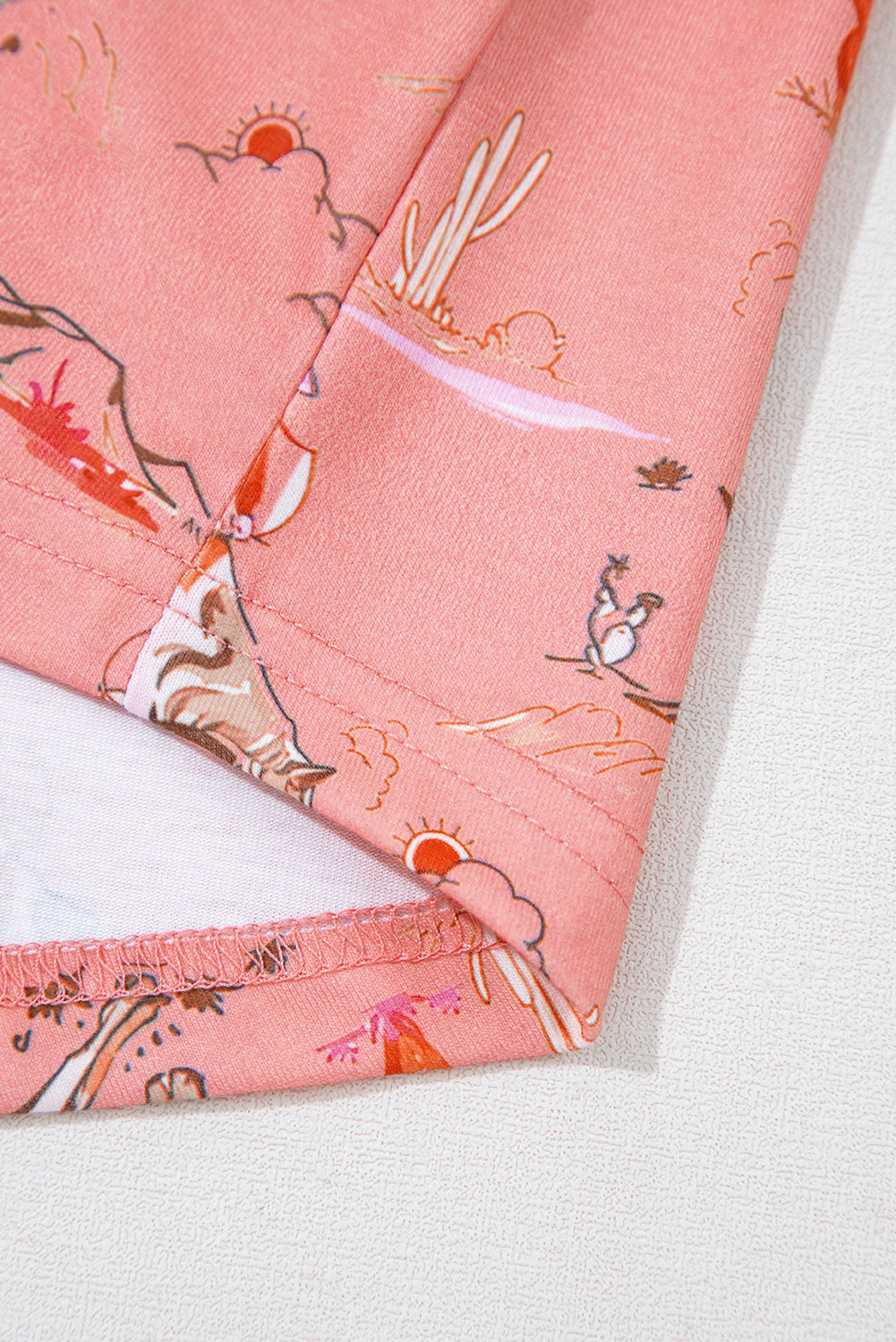 White Cowgirl Country Print Pajamas Set