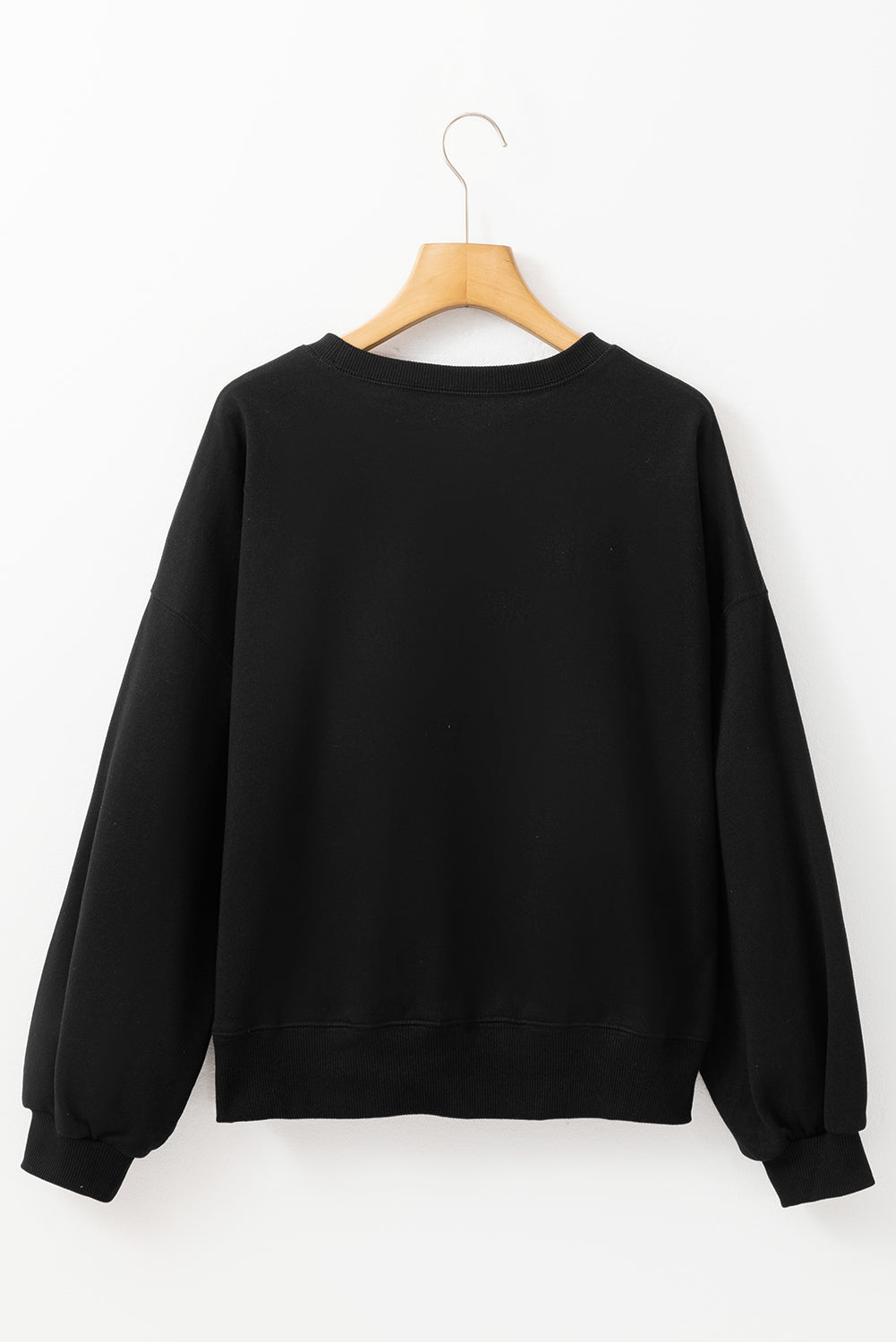 Black or White GAME DAY Graphic Varsity Pullover Sweatshirt