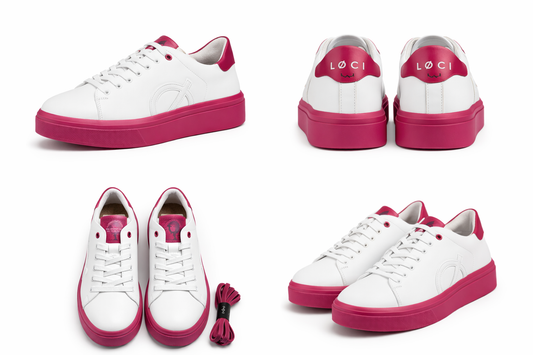 LOCI Apex X Nicki Minaj-White & Fuschia Platform Sneaker - Women’s EU 42 (US 11)